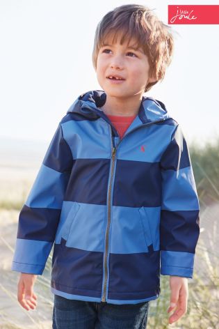 Navy Little Joule Skipper True Stripe Waterproof Jacket